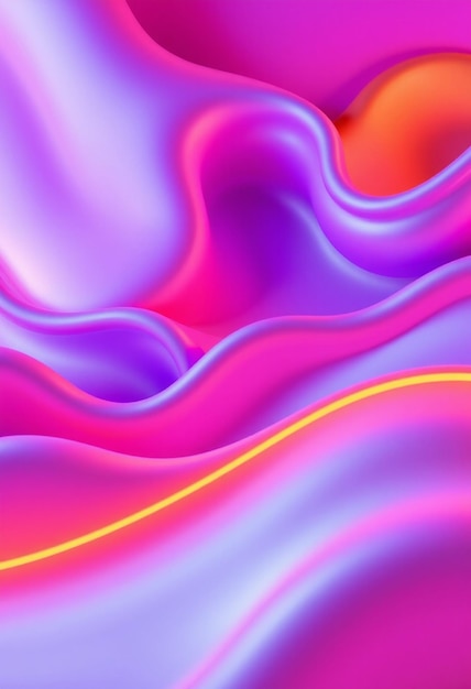 3D 波背景: 紫色,粉紅色,<unk>色和藍色的組合