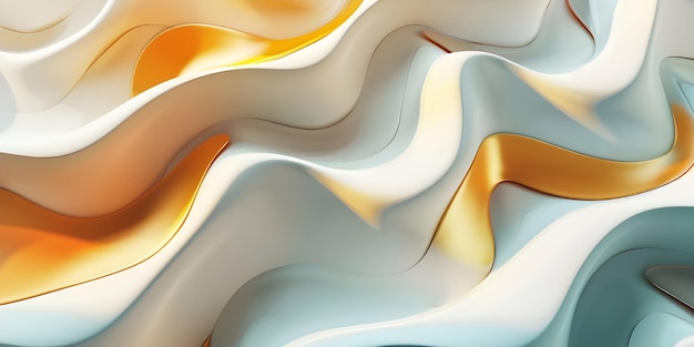 3D Wavy Texture Design Abstract Wavy Pattern Render Динамический 3D Wave Background Ai сгенерирован