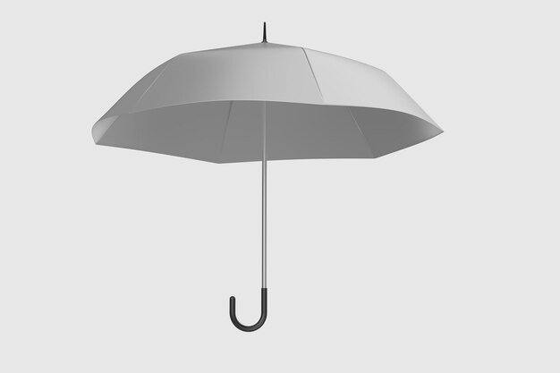 3D-weergave van de paraplu met witte achtergrond