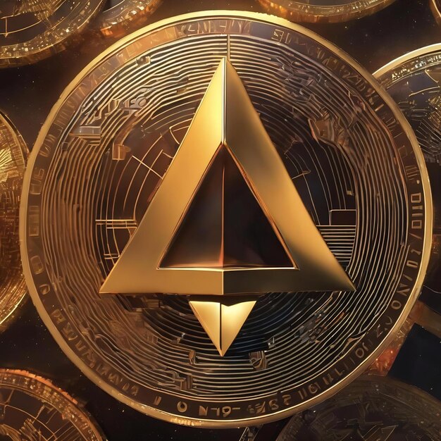 3D-weergave van de stijgende grafiek van de sterre-cryptocurrency in antiqua en barbud voor website-inhoud