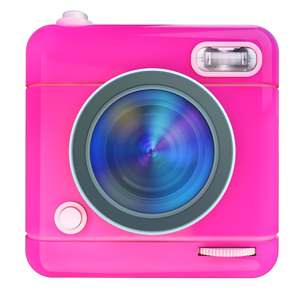 3D-weergave van een fotocamera-pictogram