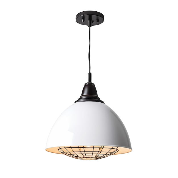 3D-weergave van een moderne hanglamp met hoge resolutie