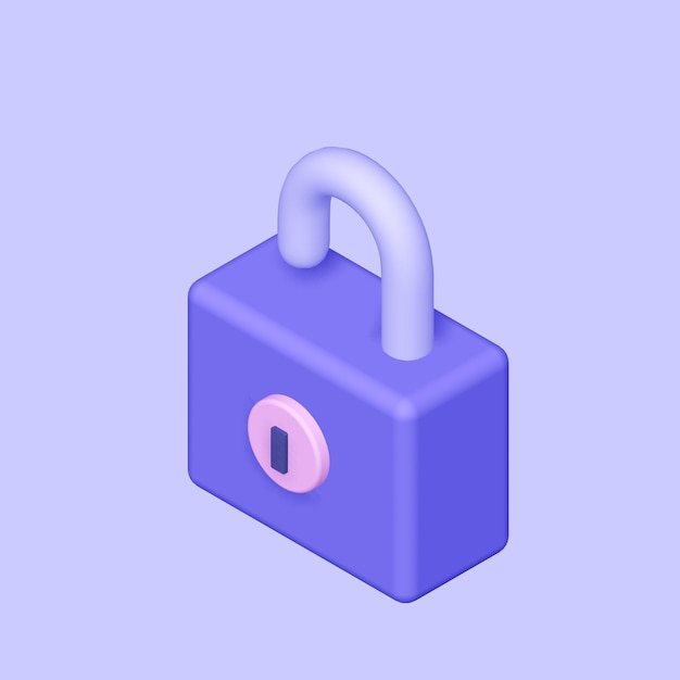3D-weergave van Lock