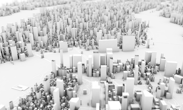 3D-weergave van New York