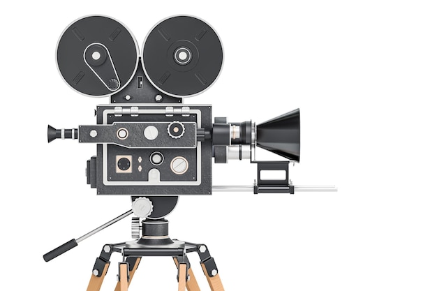 3D-weergave van oude filmcamera's