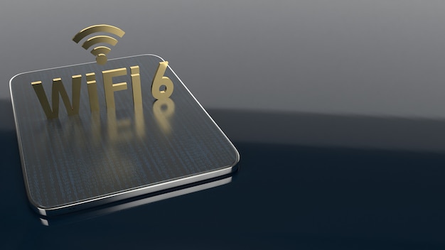 3D-weergave voortbouwend op tablet voor wifi 6