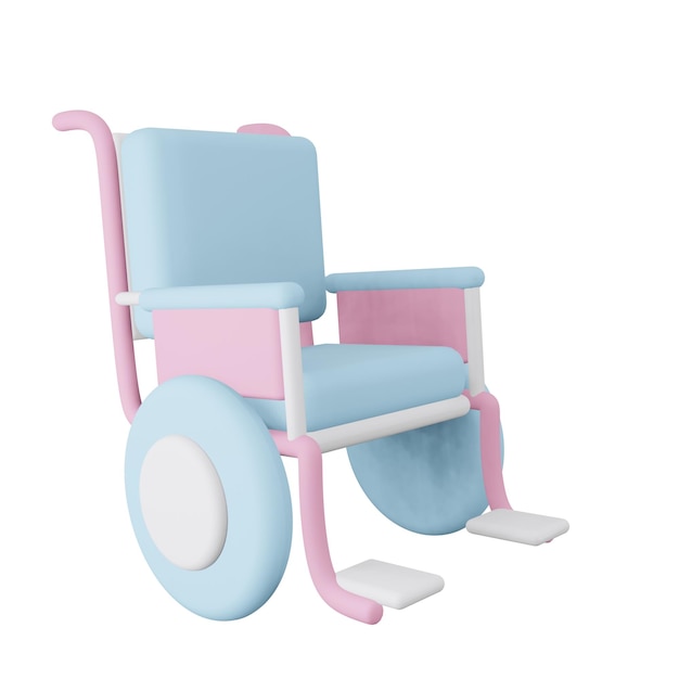 Photo 3d wheelchair illustration