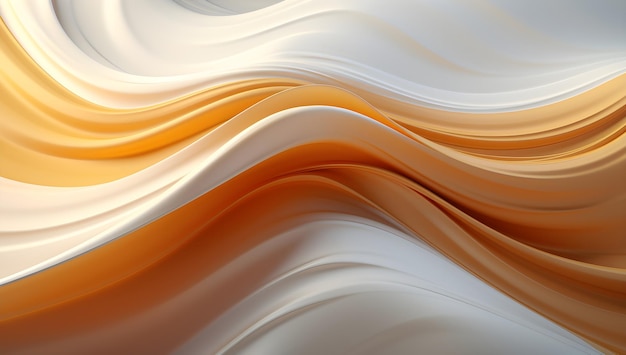 3d white golden abstract background