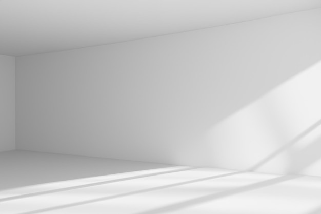 3D White Interior Background