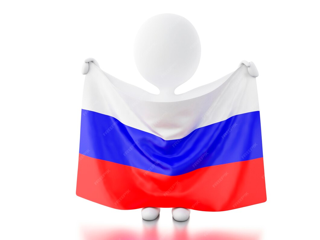 Человечек с флагом