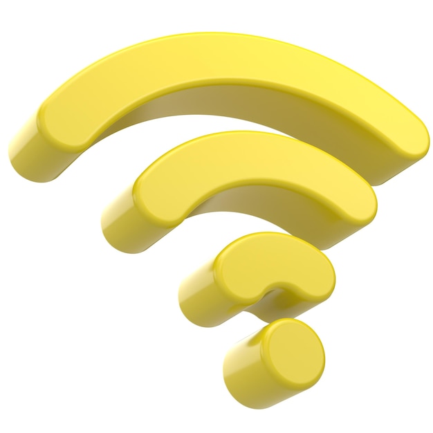 3D wifi-pictogram 3D illustratie