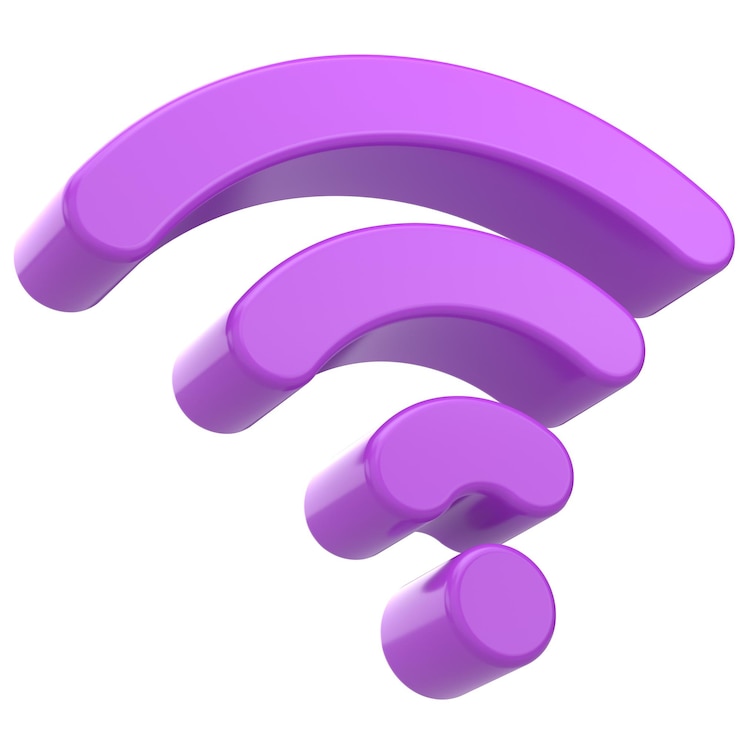 Foto 3d wifi-pictogram 3d illustratie