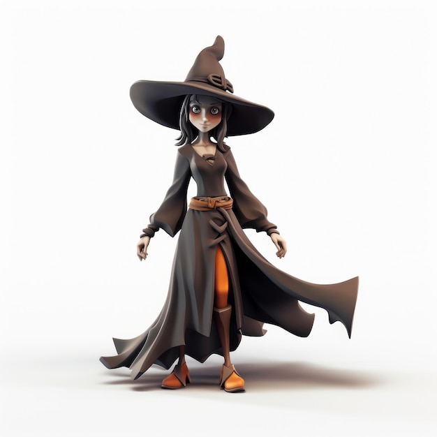 Фото 3d witch witch witch witch карикатурные иллюстрации персонажи, вдохновленные аниме