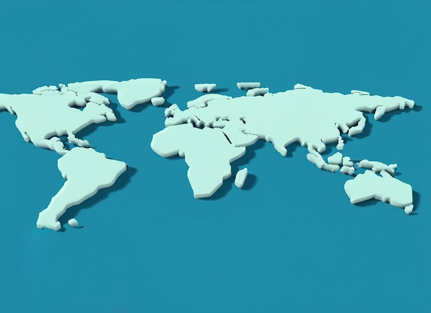 3d world map