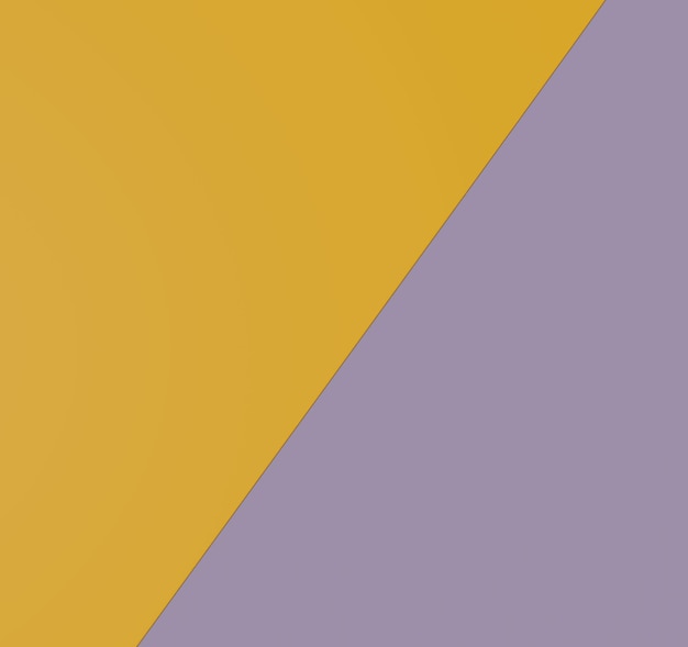 Photo 3d yellow and purple abstract colored paper background