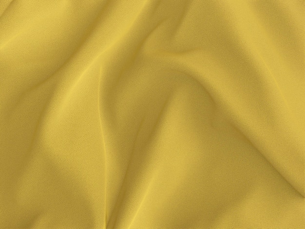 3D yellow wavy fabric background