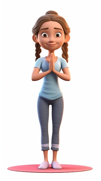 3d yoga pose