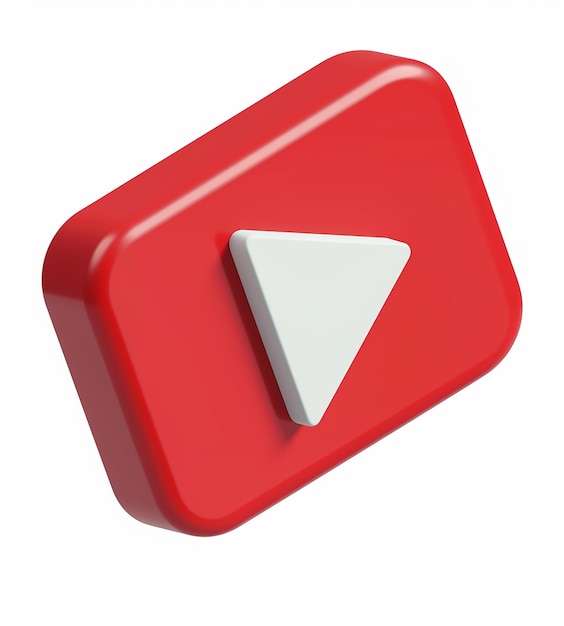 Foto icona del logo 3d di youtube