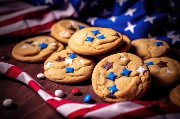 Foto 4 juli koekjes rechtstreeks uit de oven