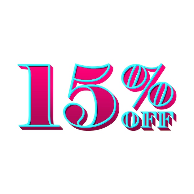 40 Percent Discount Offers Tag with Pink Design