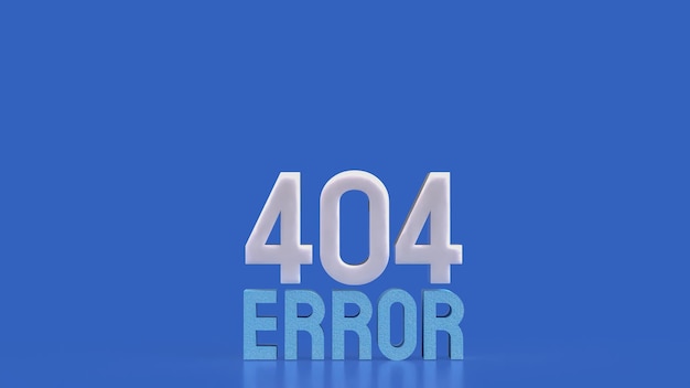 404 エラー ブルー 技術コンセプト 3Dレンダリング