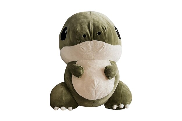 4221 green dinosaur toy isolated on a transparent background