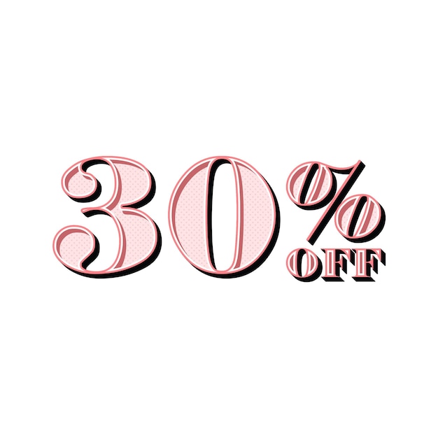 Photo 45 percent discount offers tag with pink retro design