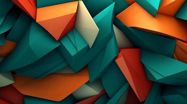 4K Abstract wallpaper colorful design shapes and textures Generative ai