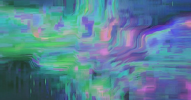 4K abstracte vervormde glitch-textuur