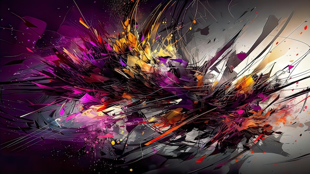 4K Colorful 3D Abstract Background