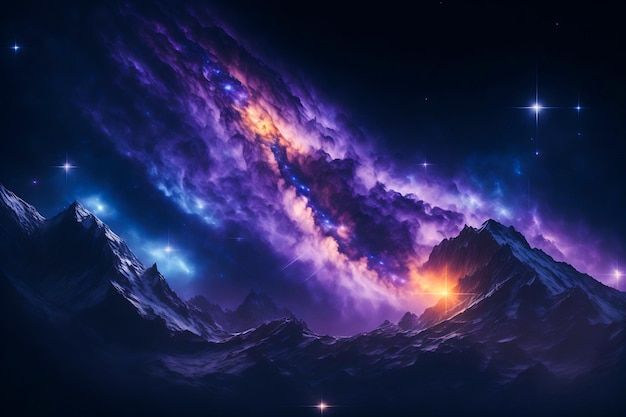 4K galaxy background