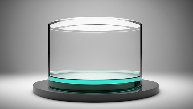 4K Glass Product Podium