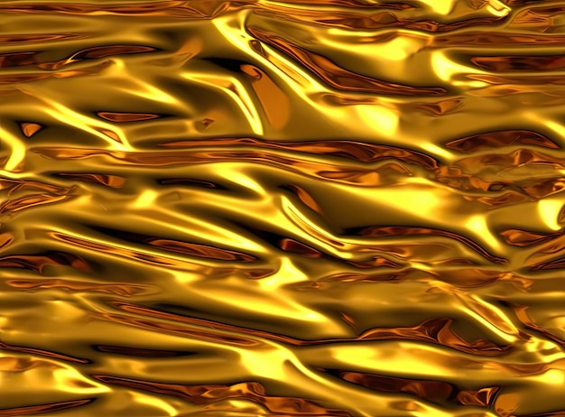 4K золотая текстура золотой бесшовный фон роскошный фон абстрактный дизайн 3D визуализация 3D иллюстрация