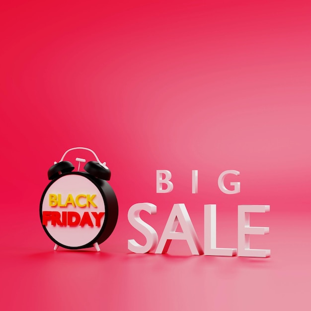 Photo 4k high resolution black friday big sale wallpaper background realistic 3d rendering 155