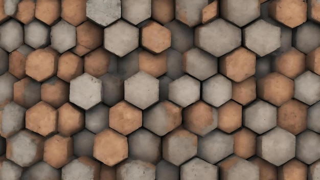 4k высокое разрешение бункер бетонный шестиугольный асфальтировщик текстура обои фон реалистичный 3d