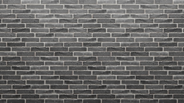 Photo 4k high resolution dark wall brick  wallpaper background  realistic 3d rendering 011