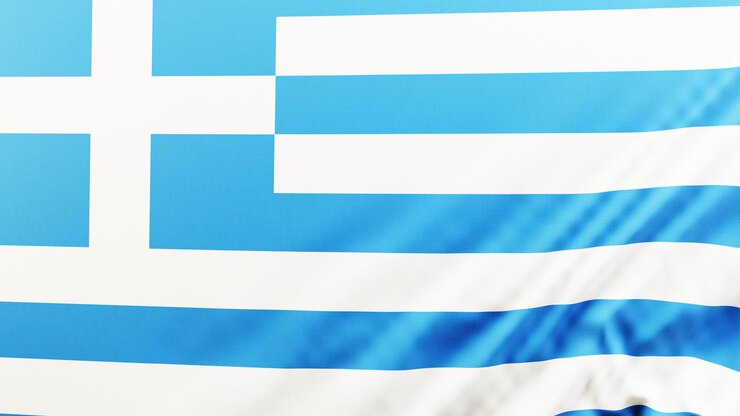 Photo 4k高解像度ギリシャ国旗壁紙背景リアルな3dレンダリング175