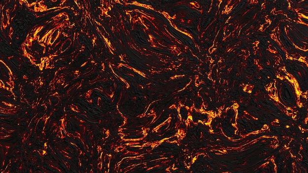 Photo 4k high resolution  lava flow texture wallpaper background realistic 3d rendering 119