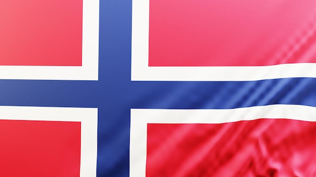 4k high resolution Norway flag wallpaper background realistic 3D rendering 188