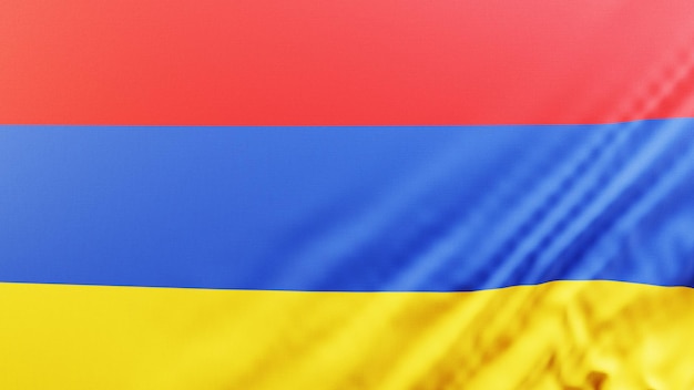 4k hoge resolutie Armenië vlag wallpaper achtergrond realistische 3D-rendering 165