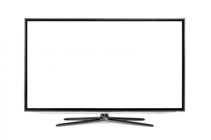 4 kモニター、白で隔離