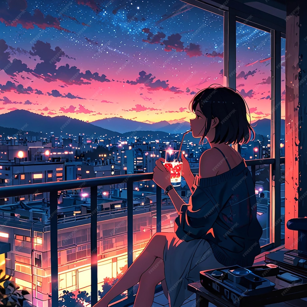 4K quality anime nature wallpaper with a digital illustr | Premium AI