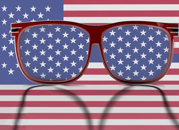 4th July celebration with glasses