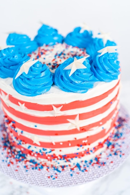 4th of July chocolate cake