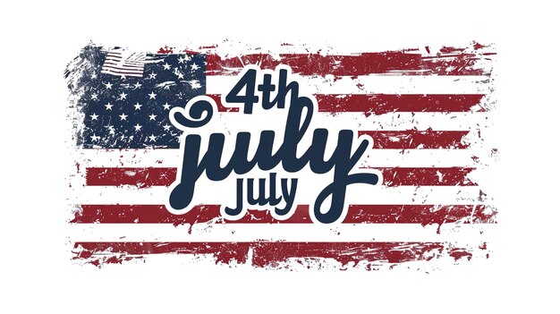 4th july independence day of US vector illustration