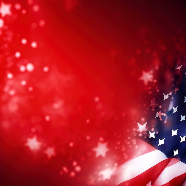 4th of July or memorial day background red