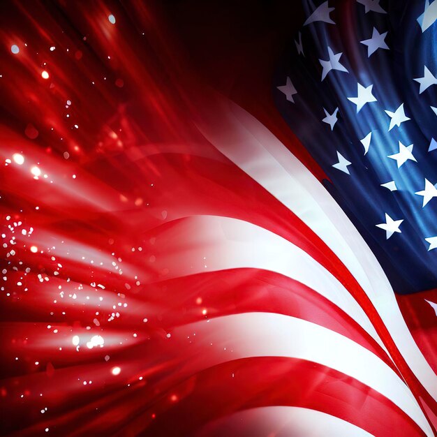 4th of july or memorial day background red