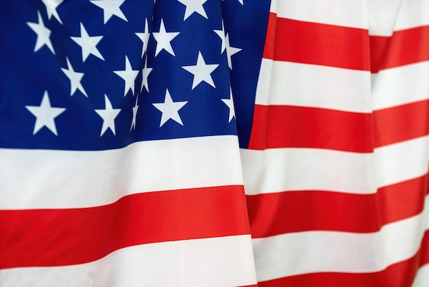 Foto 4 luglio, festa dell'indipendenza degli stati uniti, bandiera americana degli stati uniti d'america