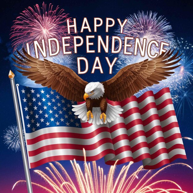 Photo 4th of july usa independence day poster design