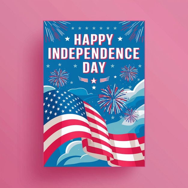 Photo 4th of july usa independence day poster design